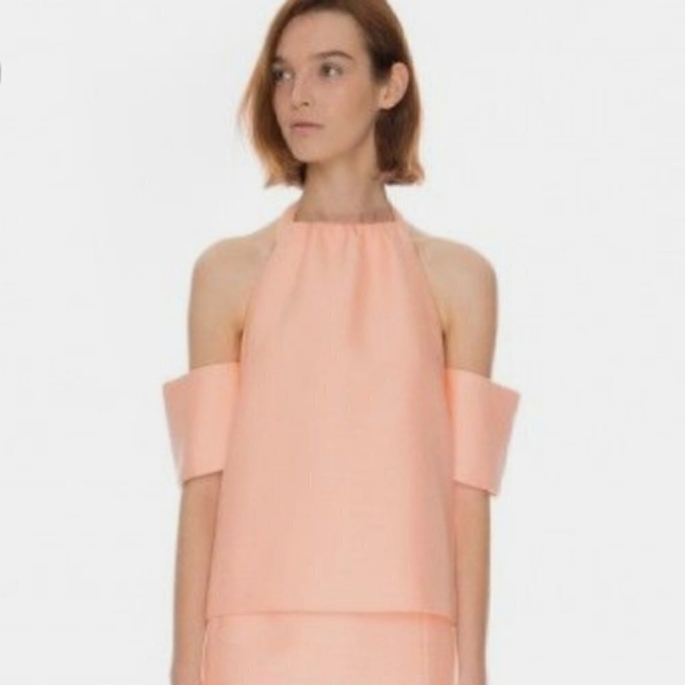 C/MEO Collective Perfect Lie Top in Peach/Pink
